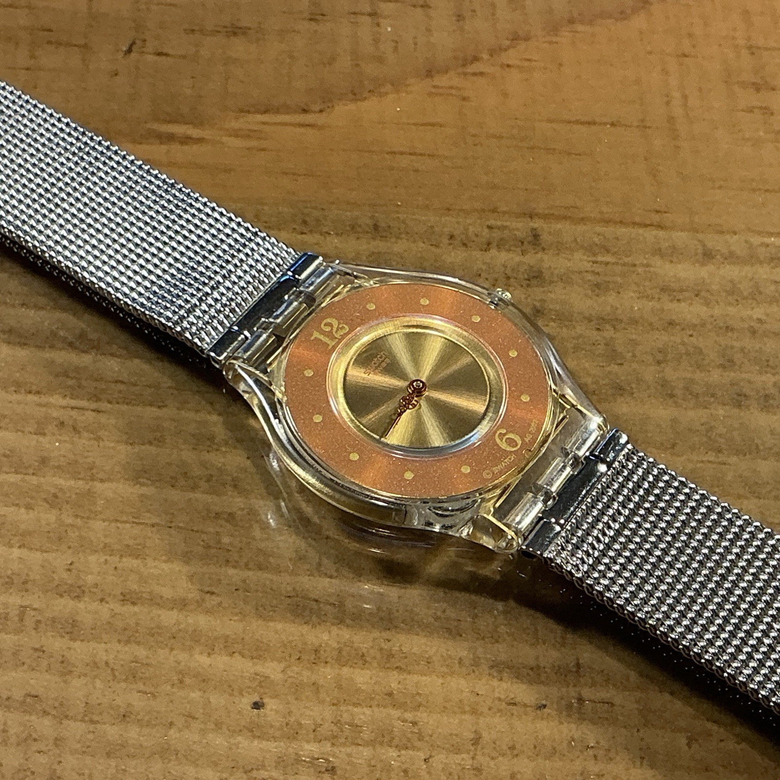 SKIN – ULTRA THIN – COPPER DIAL / STAINLESS BRACELET – 34mm