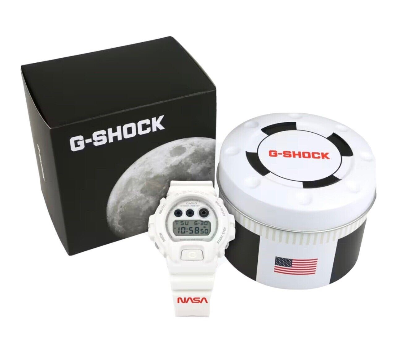 Casio G-Shock DN-8900NASA23-7CR WhiteResin Case with White Resin Strap Men’s