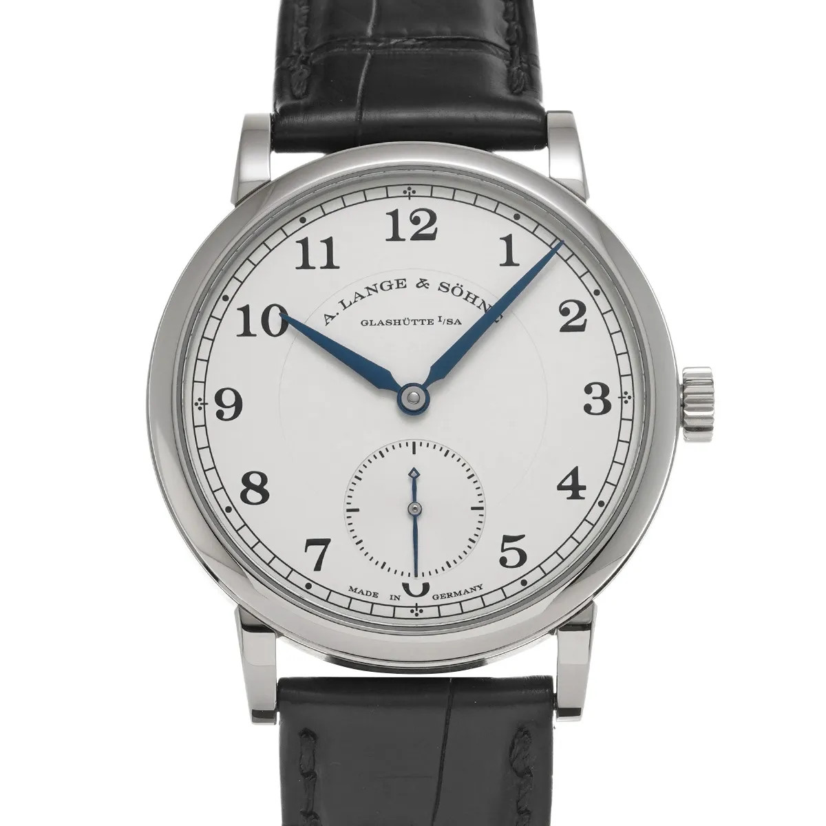 A. Lange and Sohne 1815 235.026 38.5mm White Gold Silver Wristwatch #WW7348