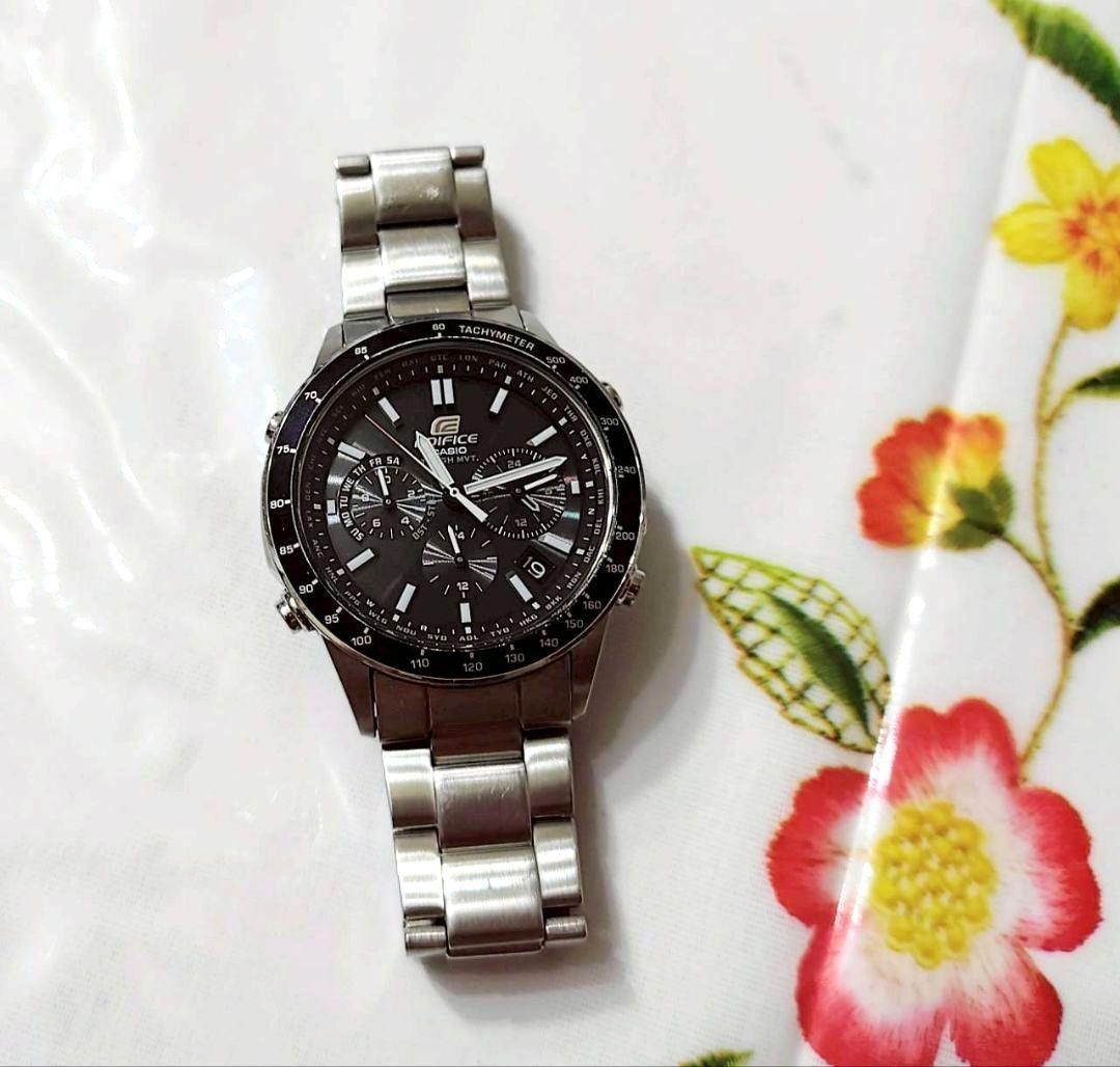 Casio Edifice EQW-550D Tough Solar Radio Multiband 6 Chronograph Mens Japan