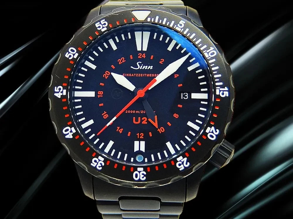 Sinn U2.S EZM 5 ETA2893-2 DLC Black Dial Automatic Diver Date 44mm Men’s Watch