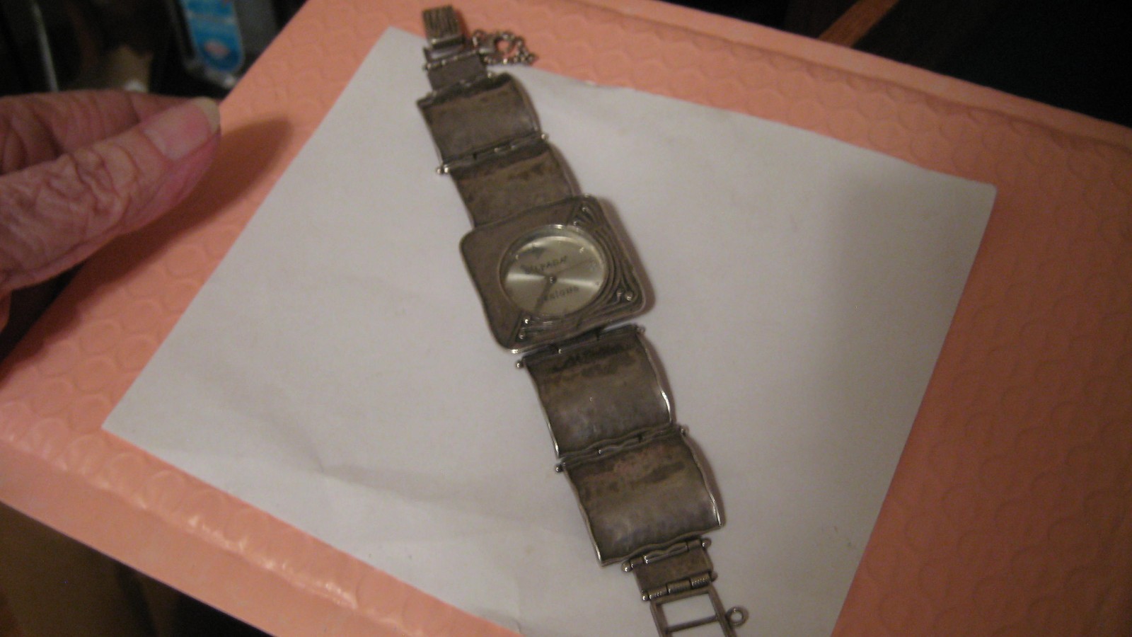NICE SILPADA STERLING SILVER WRISTWATCH, 7.25″ LONGEST, 58.7 GRAMS, NEW BATTERY