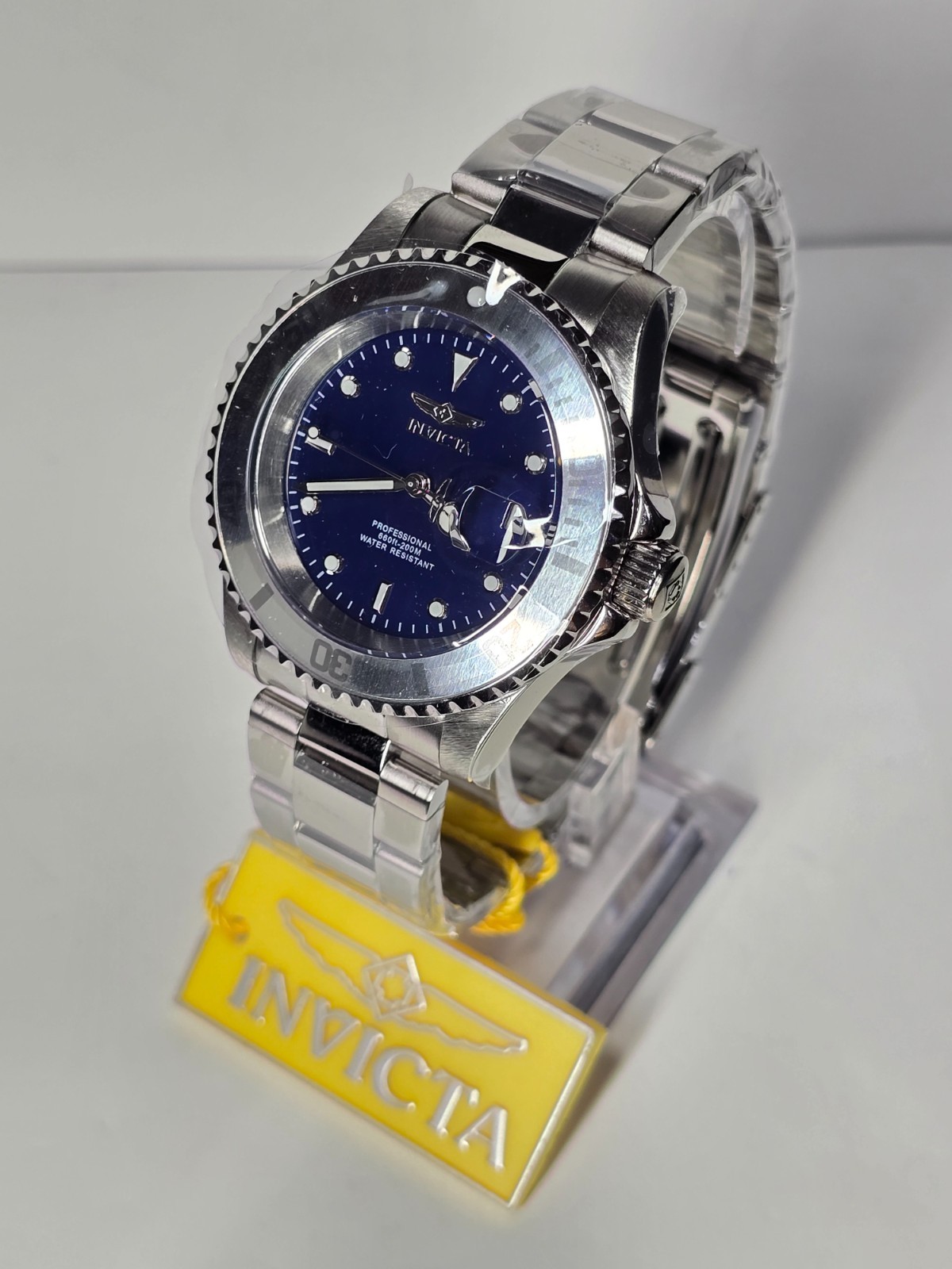 Invicta Pro Diver Coastpath Men’s Watch – 40mm, Silver, Navy Blue (34023)