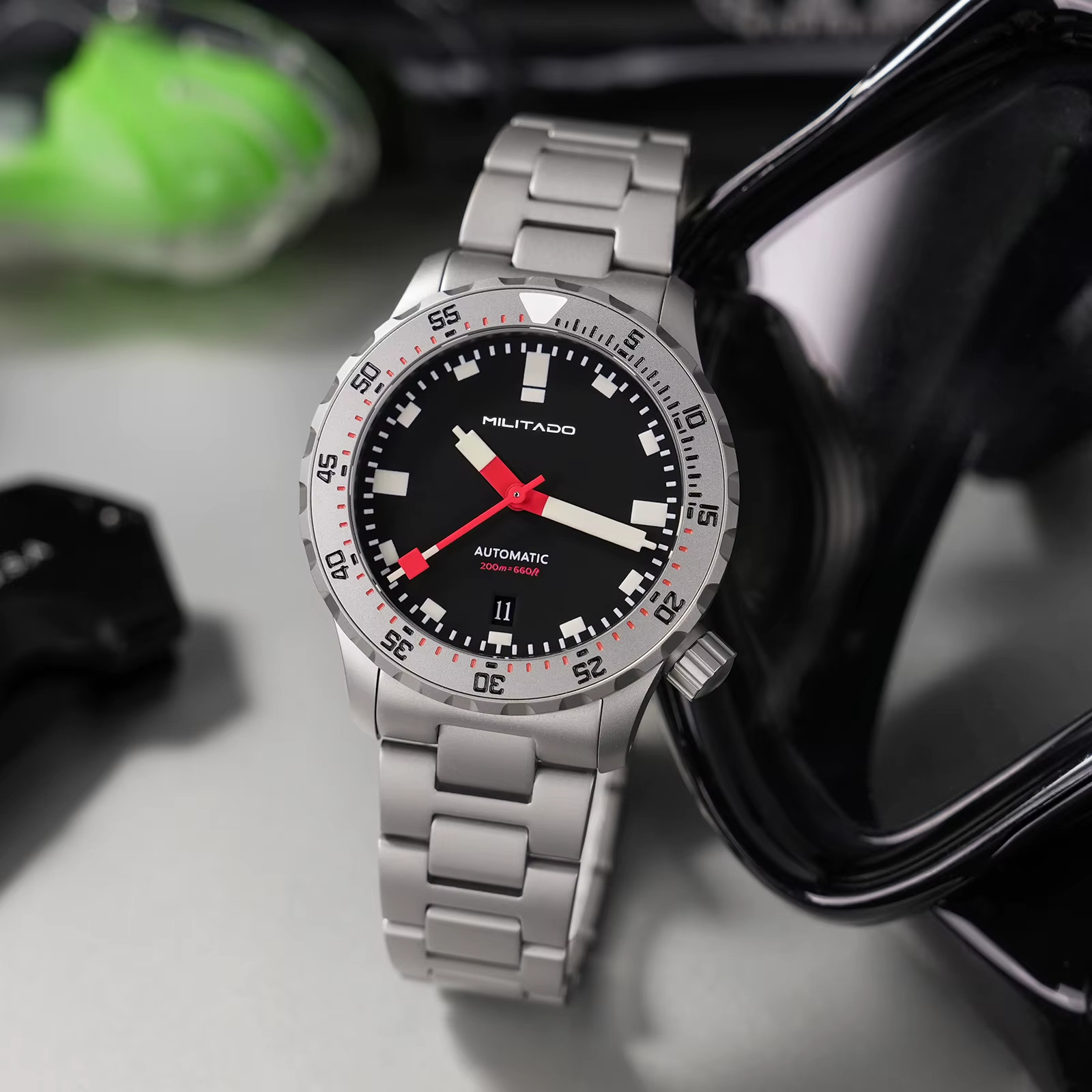 MILITADO ML20 39mm Men’s Dive Watch PT5000 Automatic 200m Waterproof USA Sale!