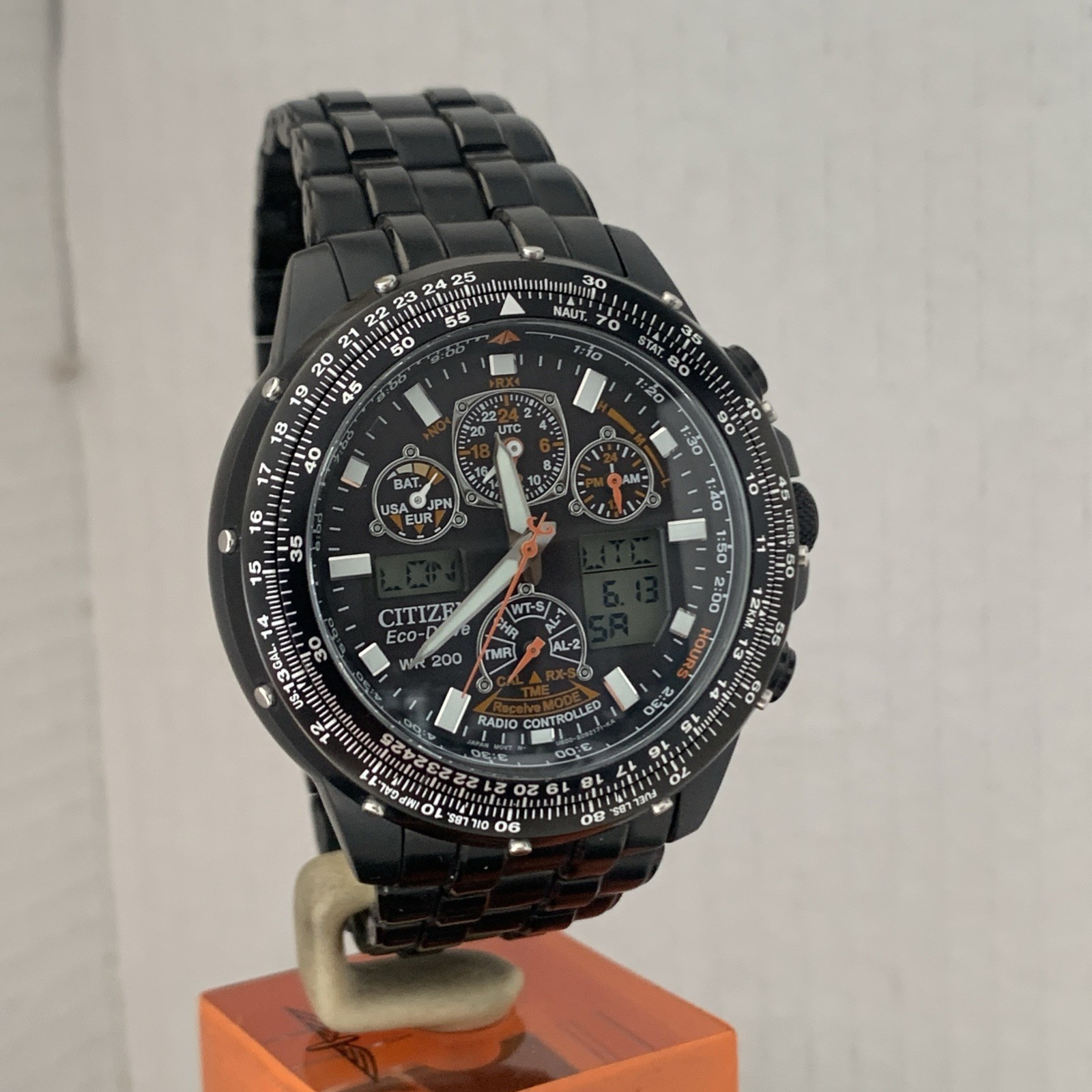 Citizen Men’s Eco Drive Skyhawk Black ION Plated S.Steel Bracelet JY0005-50E