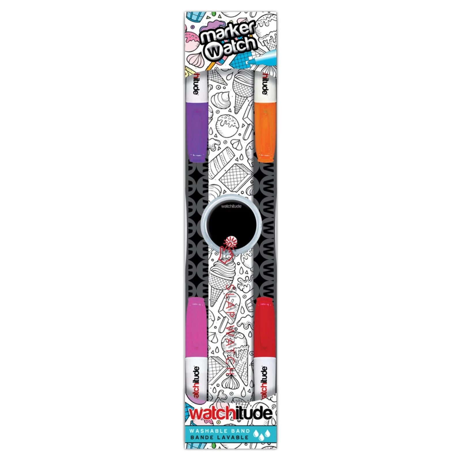 Watchitude Digital Marker Watch Comes with 4 Markers Ice Cream NEW IN BOX