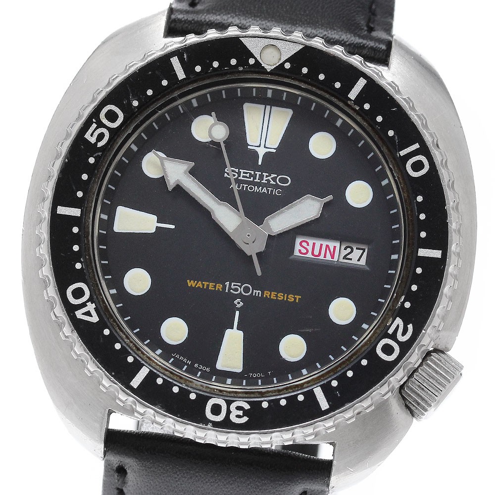 SEIKO 3rd diver 150m 6306-7001 Day date black Dial Automatic Men’s Watch_961437