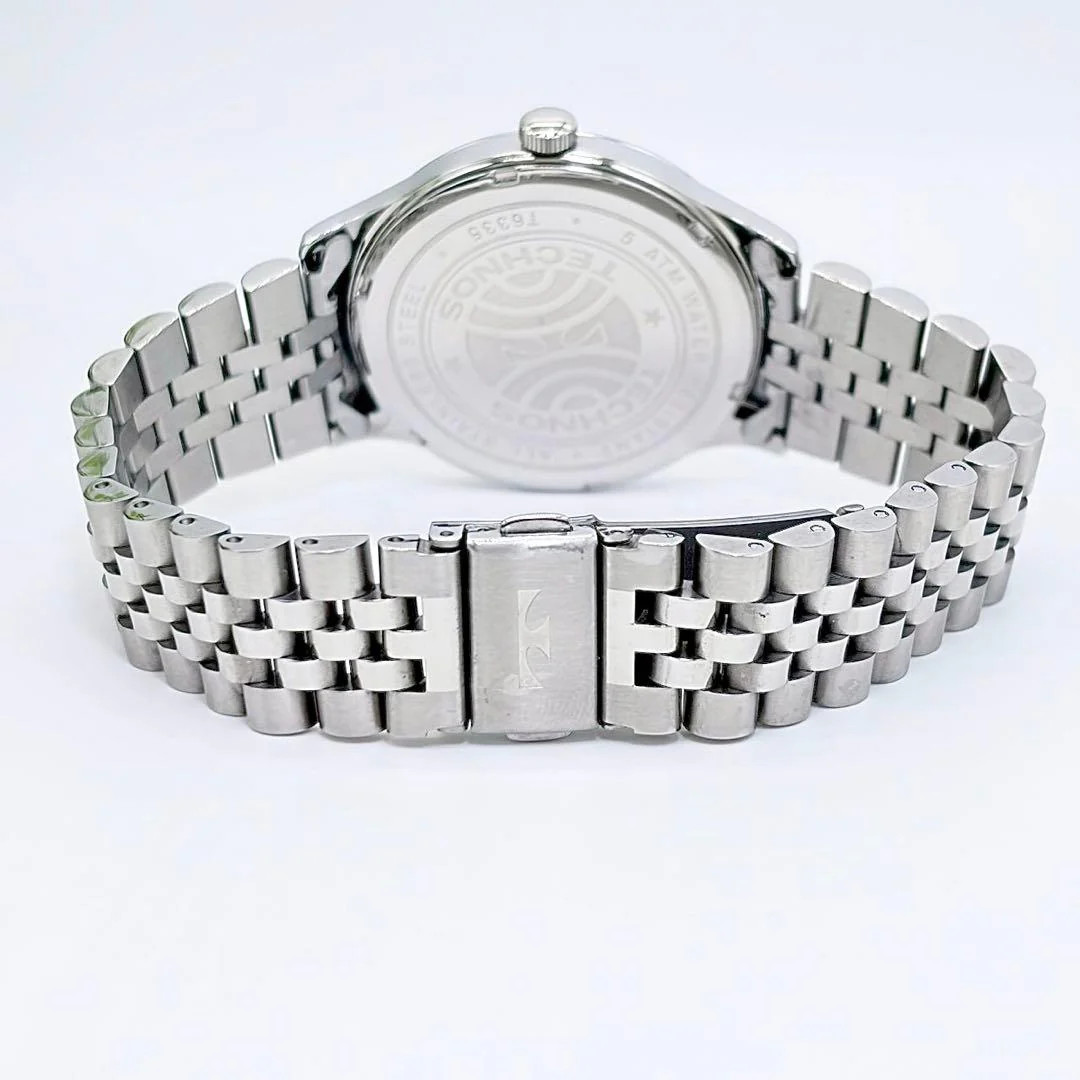 TECHNOS T6335 Mens Quartz Stainless Steel 44mm Analog Watch