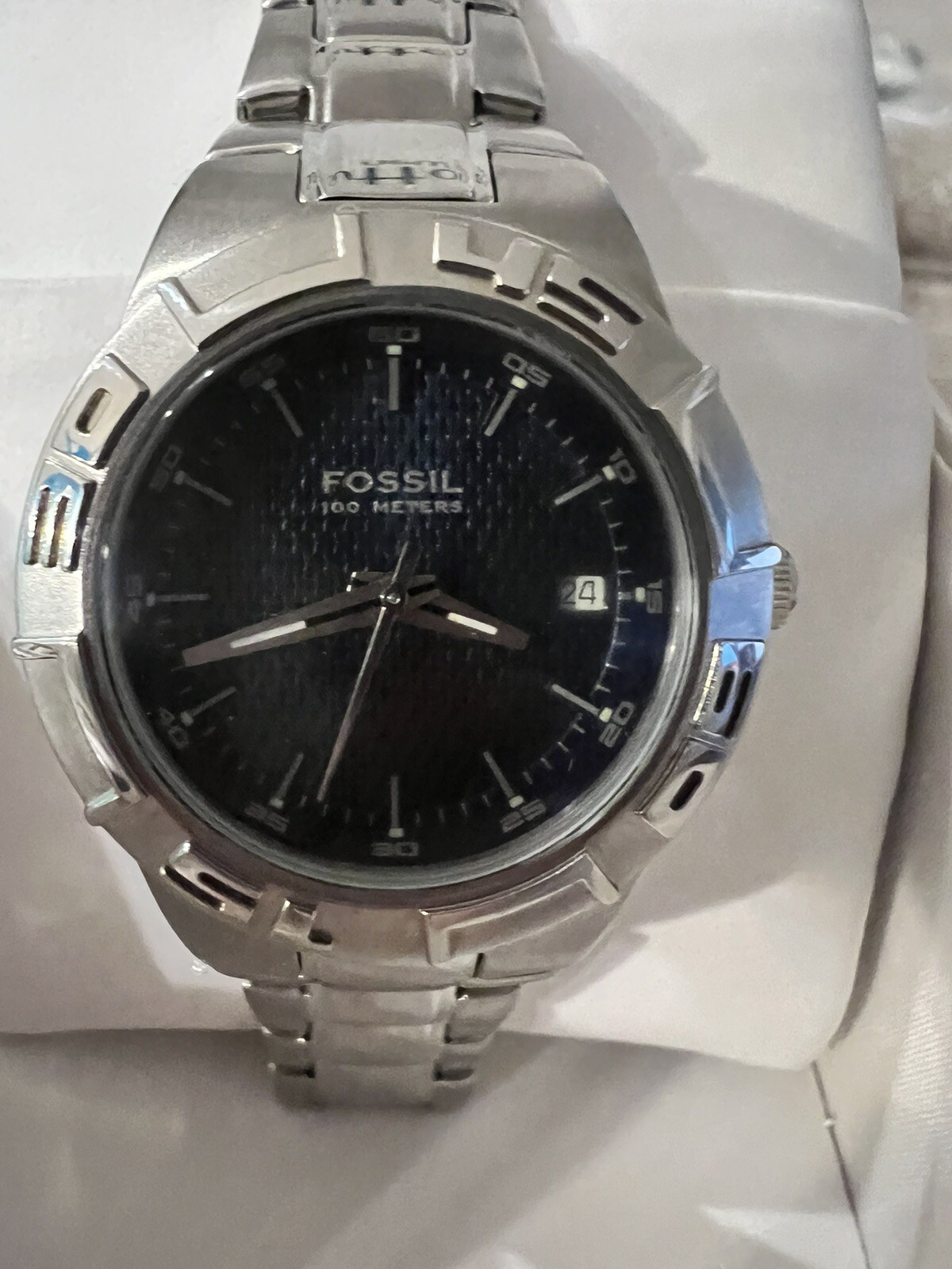 Women’s Fossil Watch PR5334 – Blue Textured Dial – Stainless Steel Strap #8441
