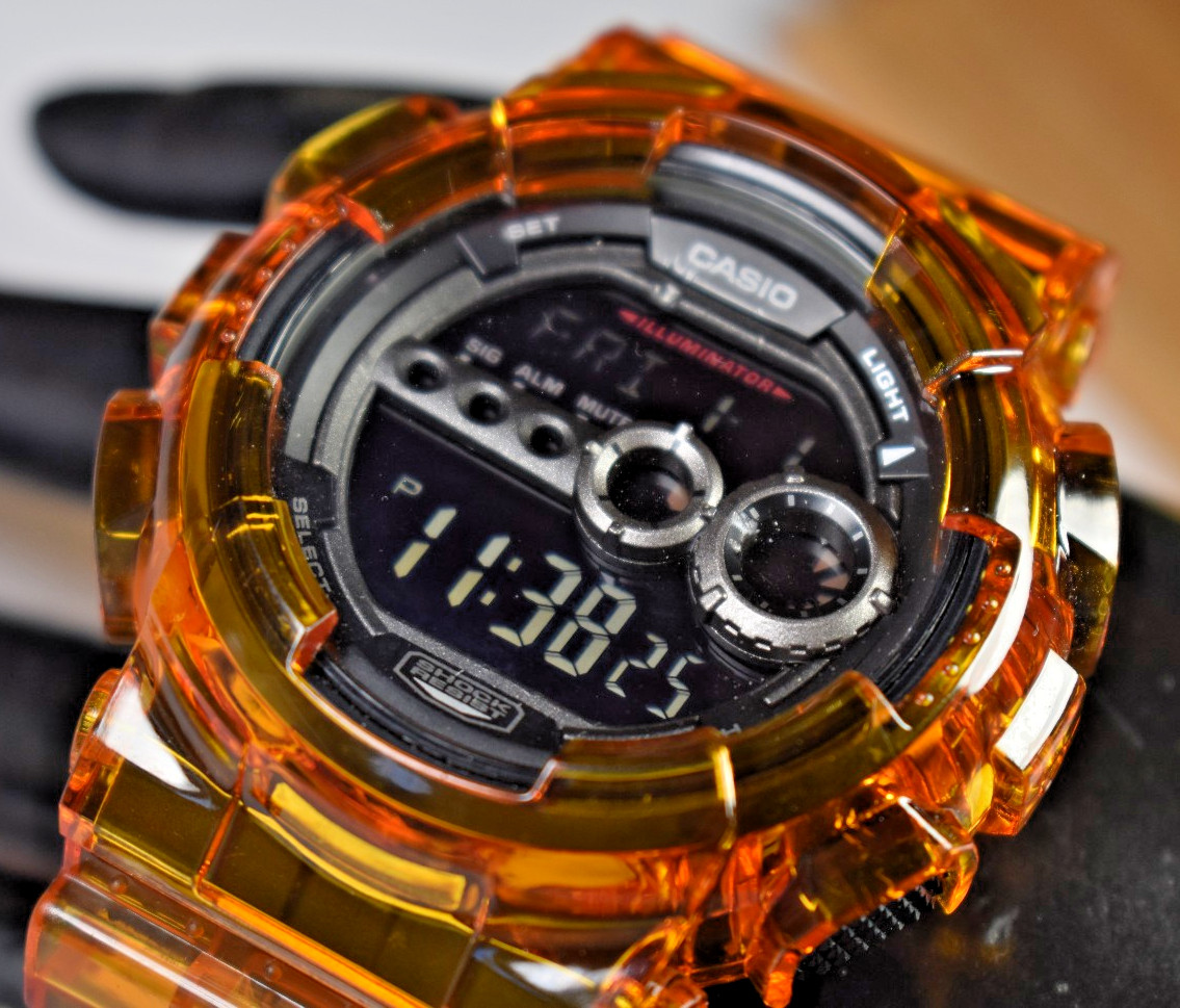 MODIFIED Casio G-Shock GD-100 (3263) Men’s Orange/Black Ana/Digi Watch