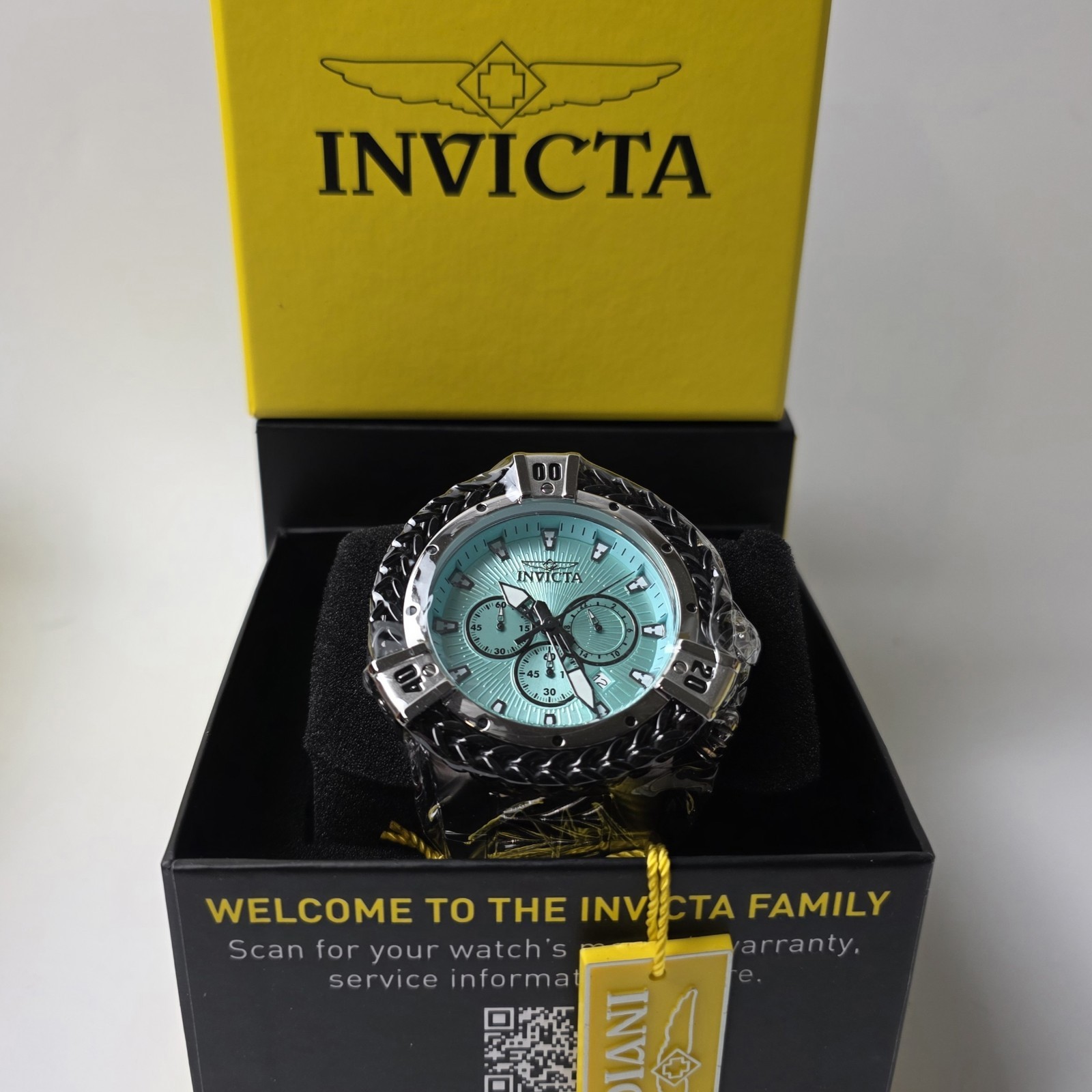 NEW 🔥🔥🔥Invicta Bolt Herc Men’s Watch 54mm, Steel Turquoise Dial (48159) #0411
