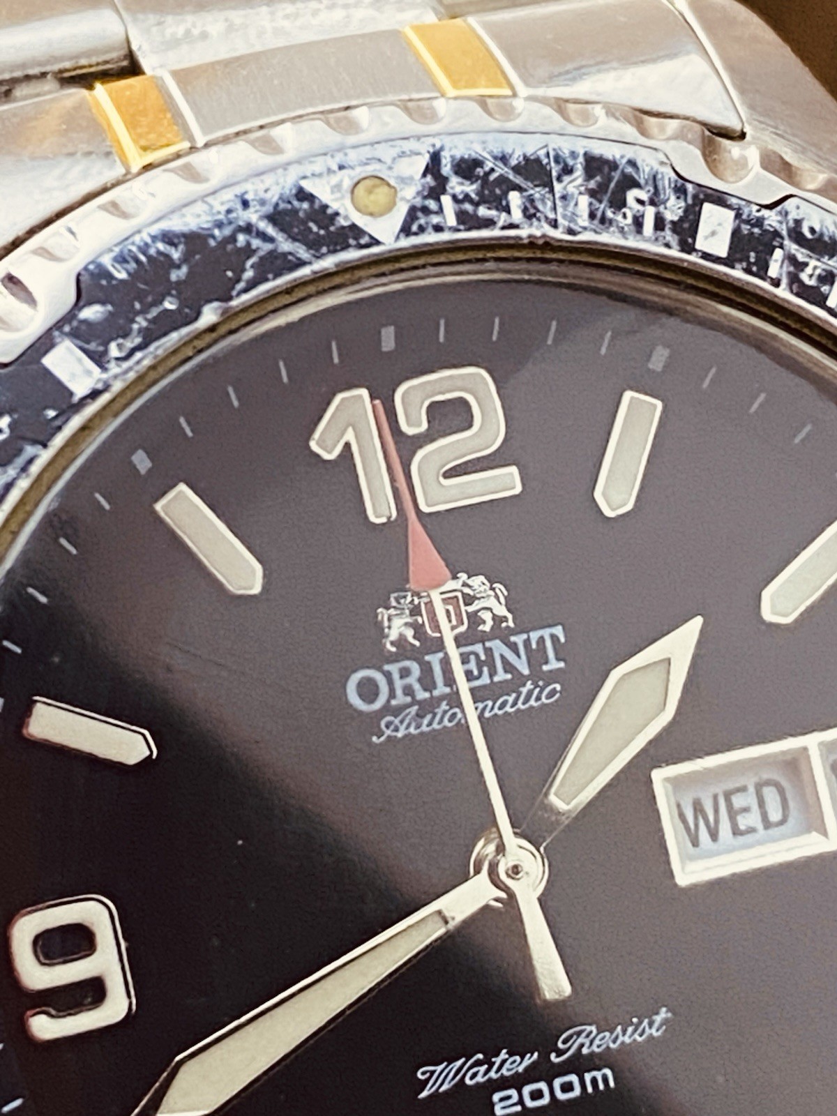 ORIENT Watch MAKO Automatic Mechanical Big Size Black Dail #7707