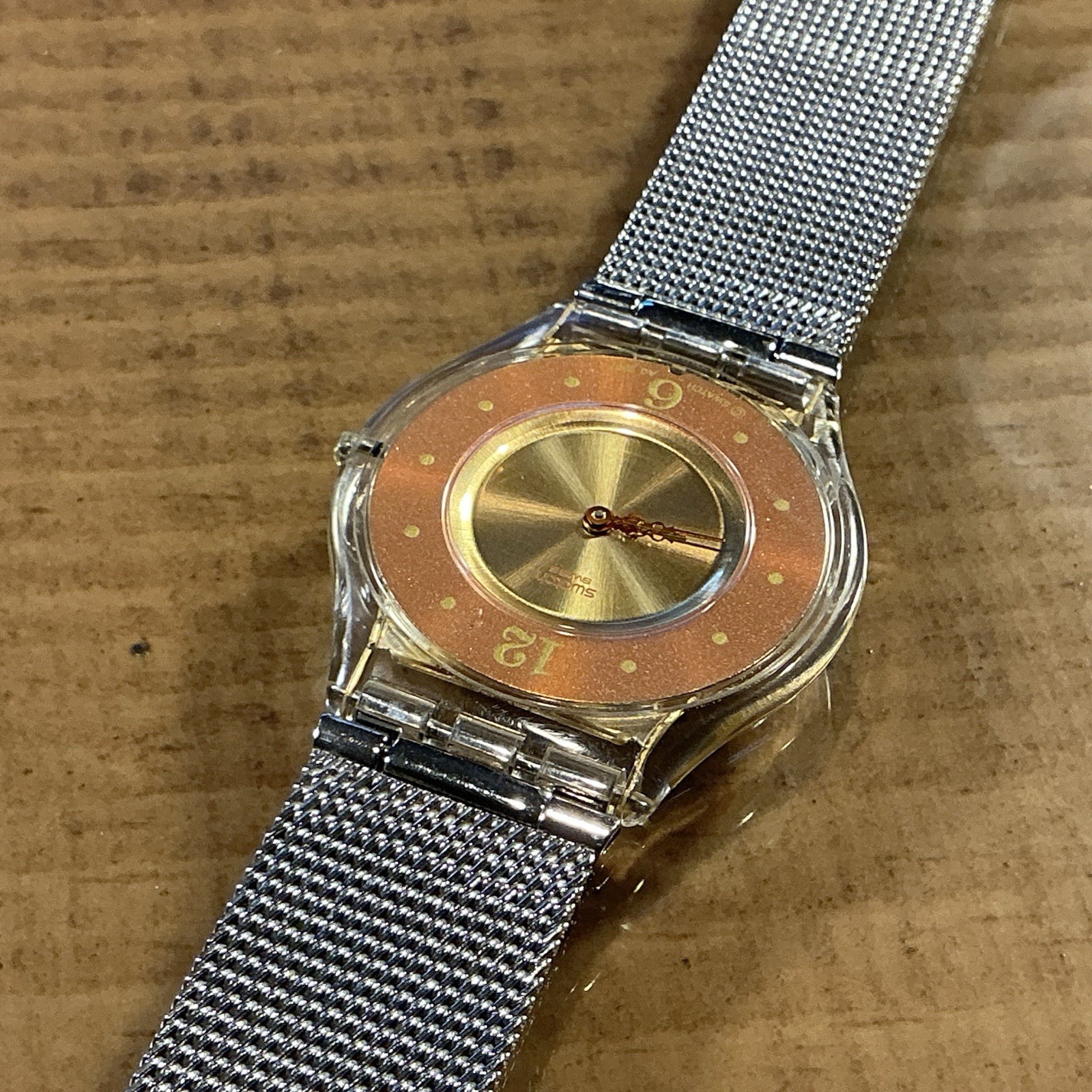 SKIN – ULTRA THIN – COPPER DIAL / STAINLESS BRACELET – 34mm