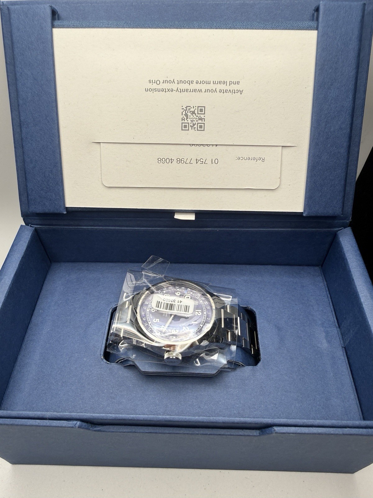 Like new, Oris Big Crown Pointer Date 40mm Purple Dial Watch