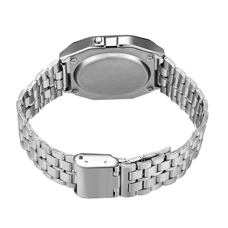F91W Non-Waterproof Steel Band Watch For Women, Men, Business