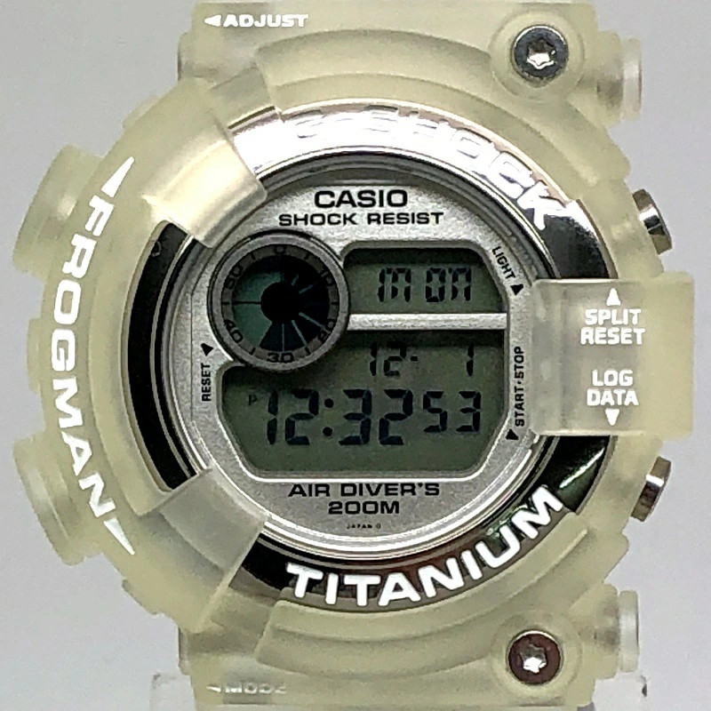 G-Shock DW-8201WC-7T Frogman Skeleton Watch White From Japan
