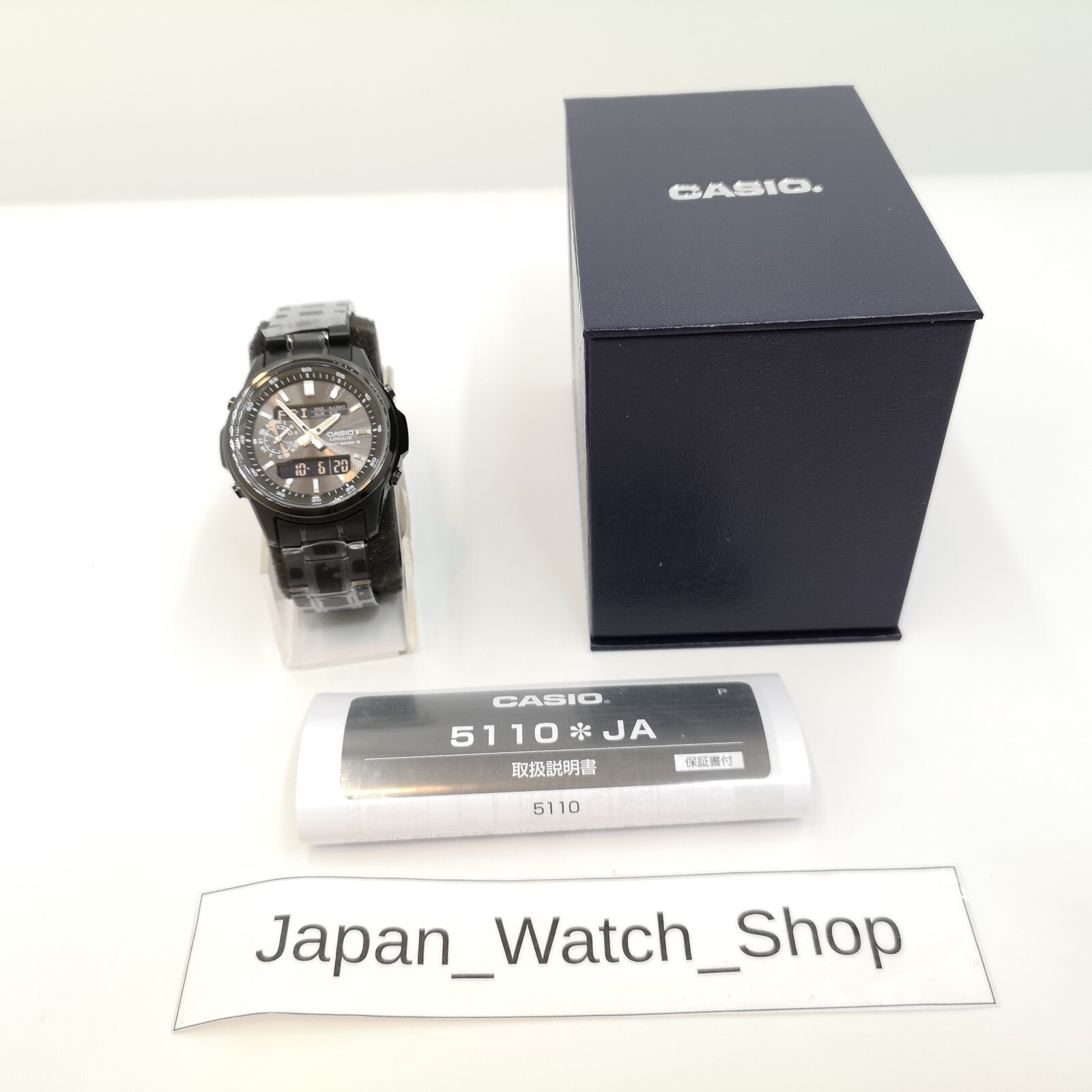 CASIO LINEAGE LCW-M300DB-1AJF Black Solar Atomic Radio Men’s Watch New in Box