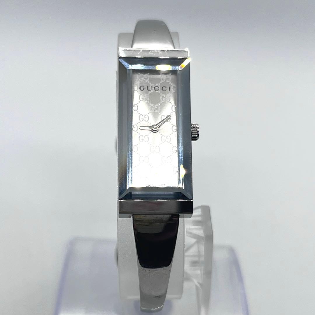 GUCCI G-Frame 127.5 Silver Bangle Watch Working