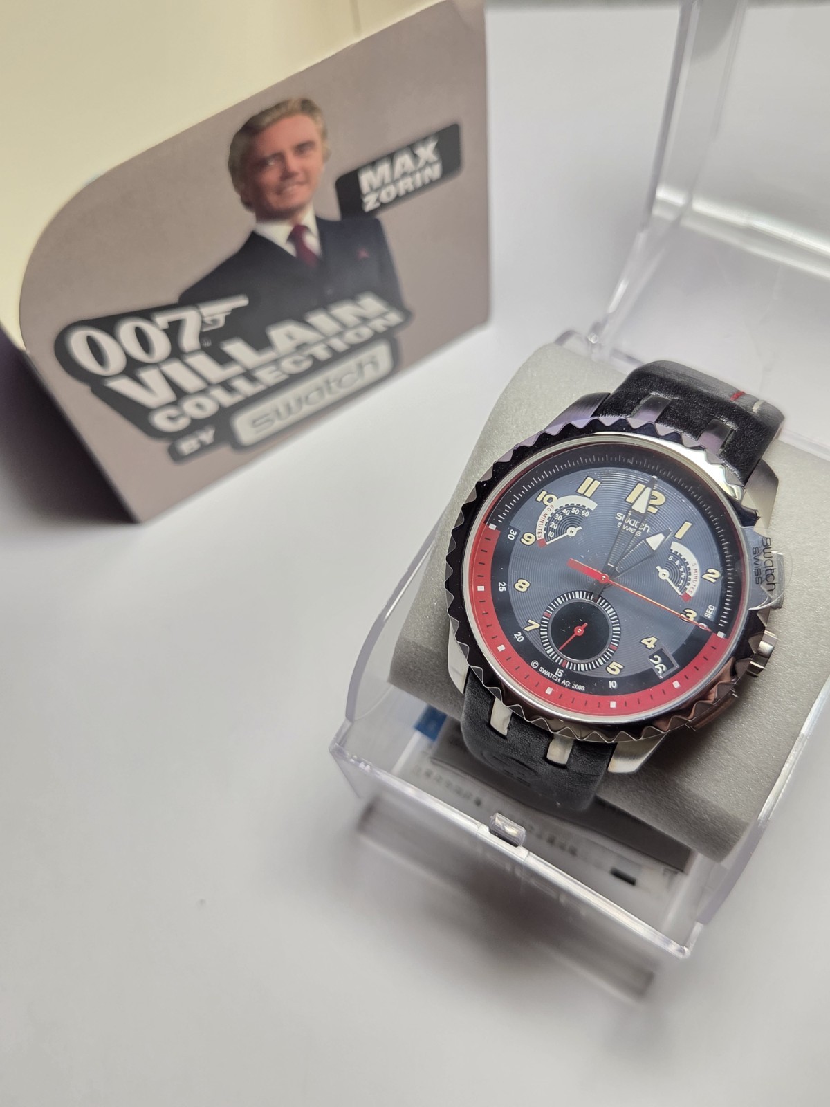 Brand New Swatch James Bond “Max Zorin” Special Edition Wristwatch YRS411
