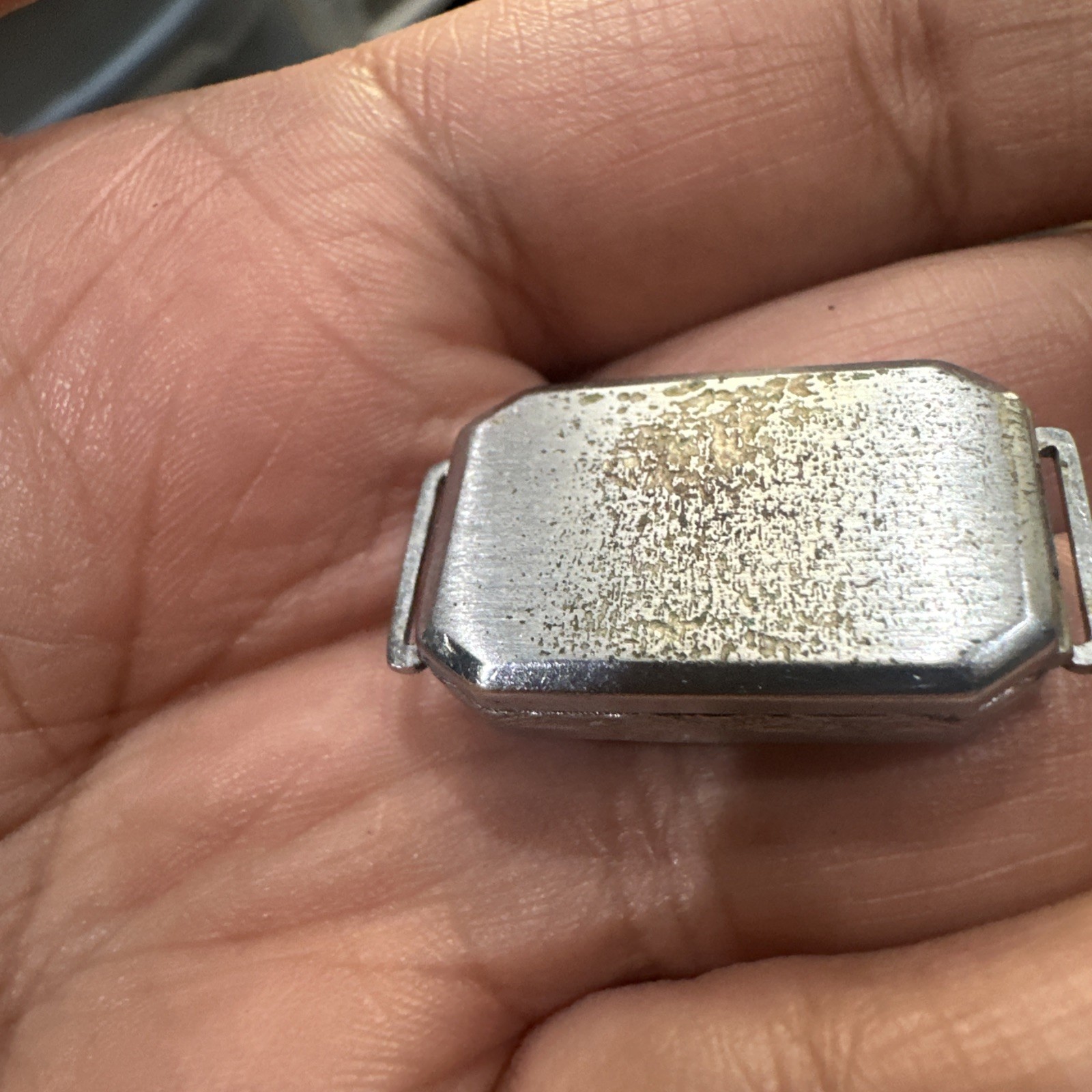 Vintage Art Deco The Nov-E-Line Universal Quality Watch Case Silver Tone 17mm