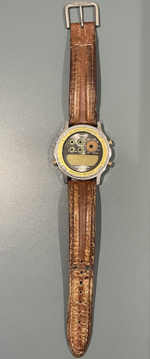 Casio Pentagraph 928 DW-7200 Vintage Digital Watch with Original Strap