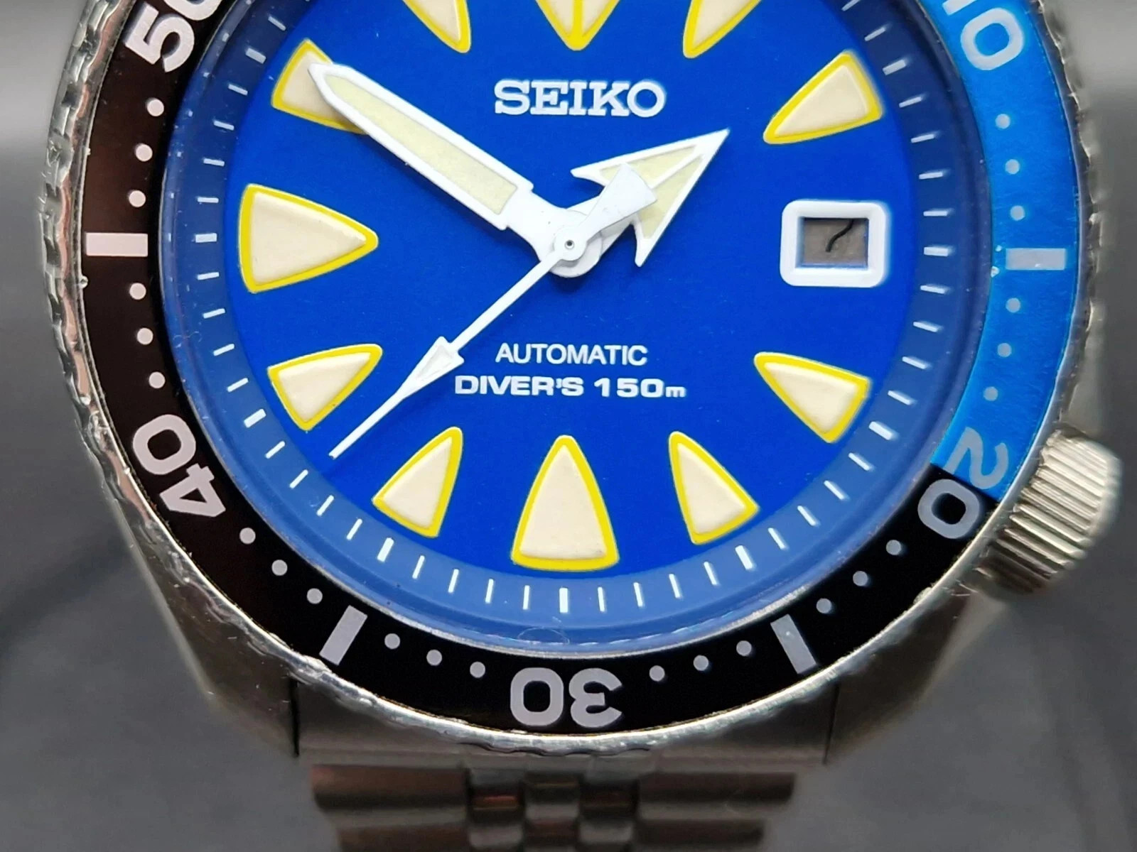 Seiko Mens Automatic Watch MONSTER 17J Modified Scuba Diver May 1994 FREE P&P