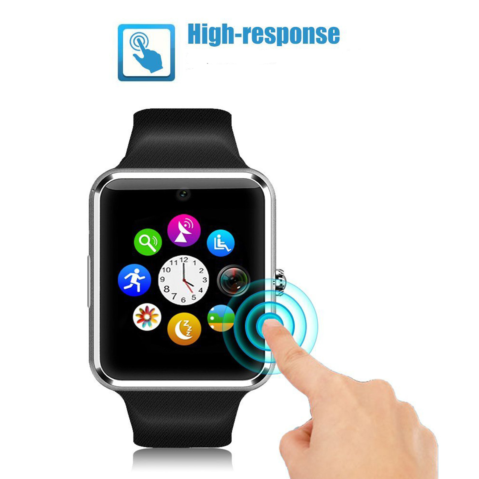 Fashion Bluetooth Smart Watch Unlocked Phone Watch Pedometer Fitness Tracker
