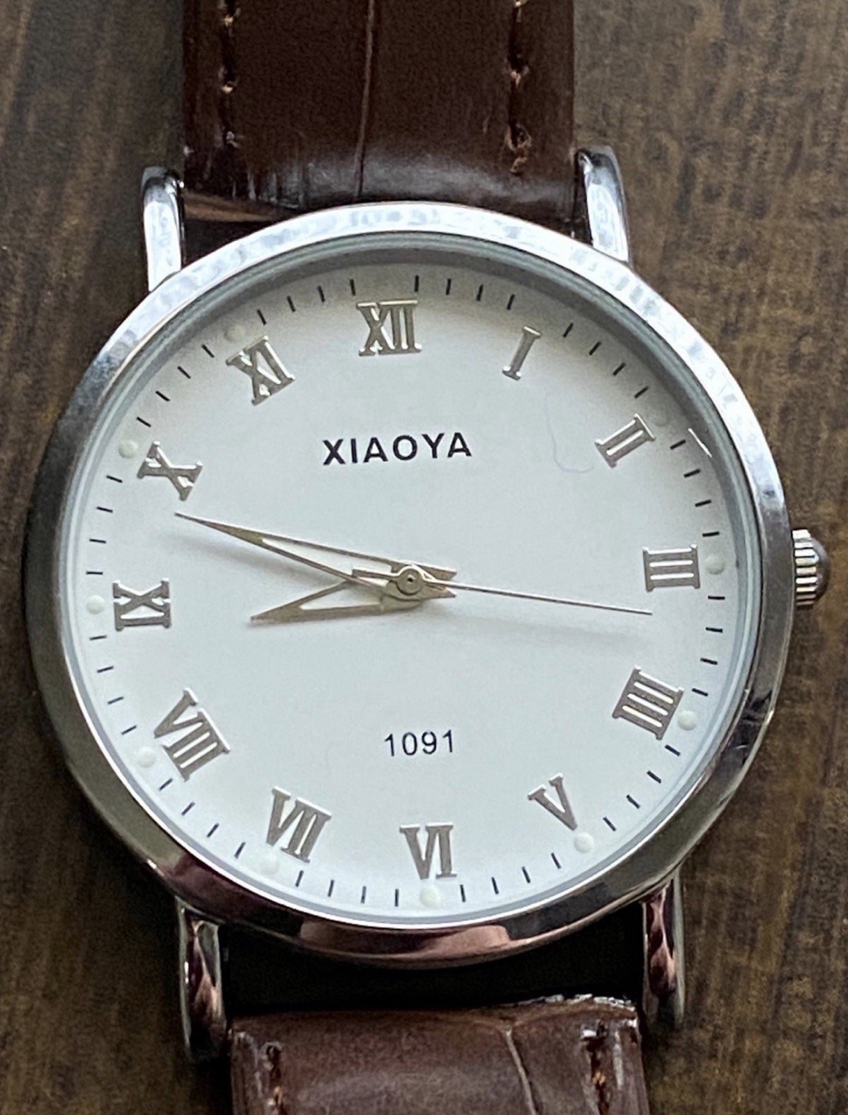 Mens Watch 38.7mm White Dial with Roman Numerals. Brand: XIAOYA 1091