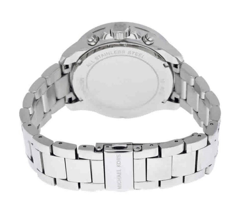 Michael Kors Wren 41.5 mm Silver Case Women’s Wrist Watch, White Dial – (MK6317)