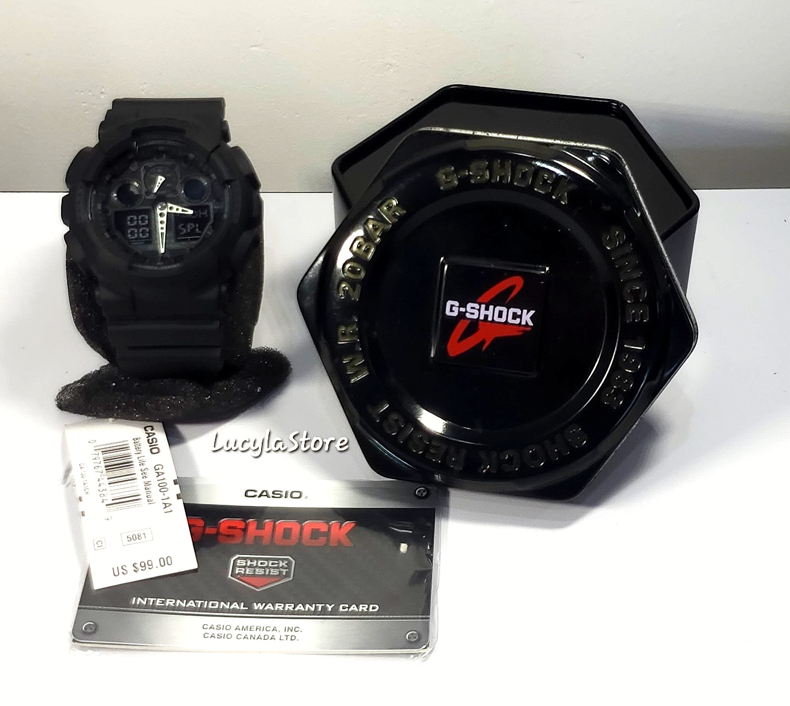 Casio G-shock GA100-1A1 Black Matte Men’s Watch – New with tag and Box