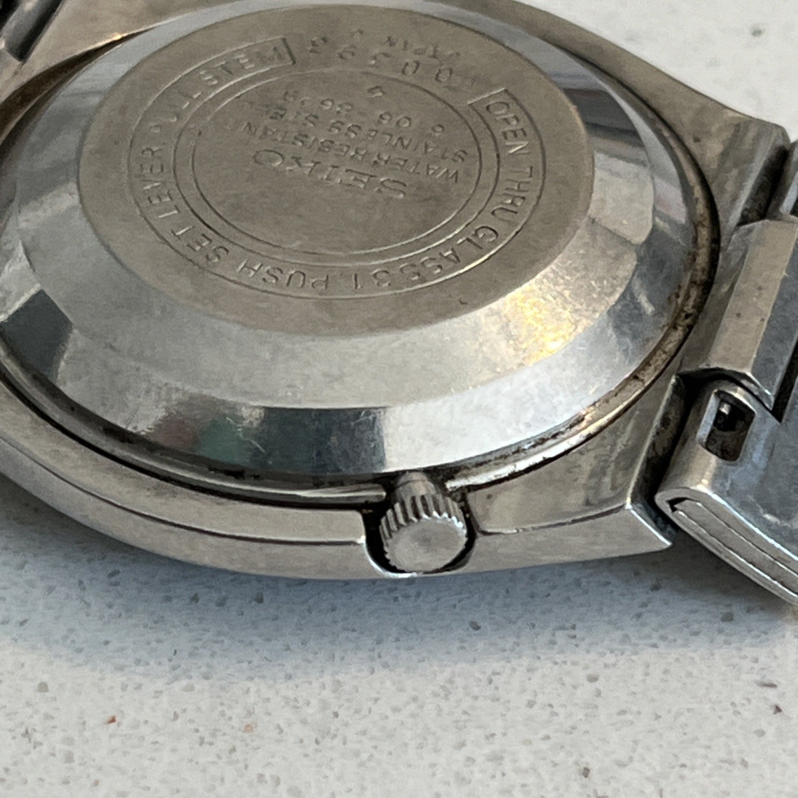 Vintage Seiko DX 6106-8629 Automatic – 1972 – Runs – English/Spanish Day/Date