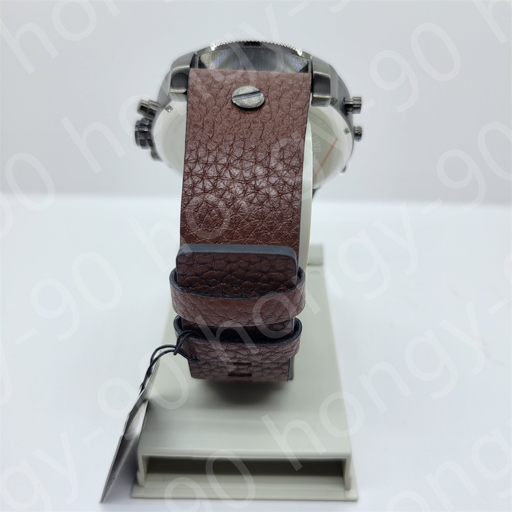 Diesel DZ7314 Mr.Daddy 2.0 Chronograph Blue Dial Brown Leather Strap Men’s Watch