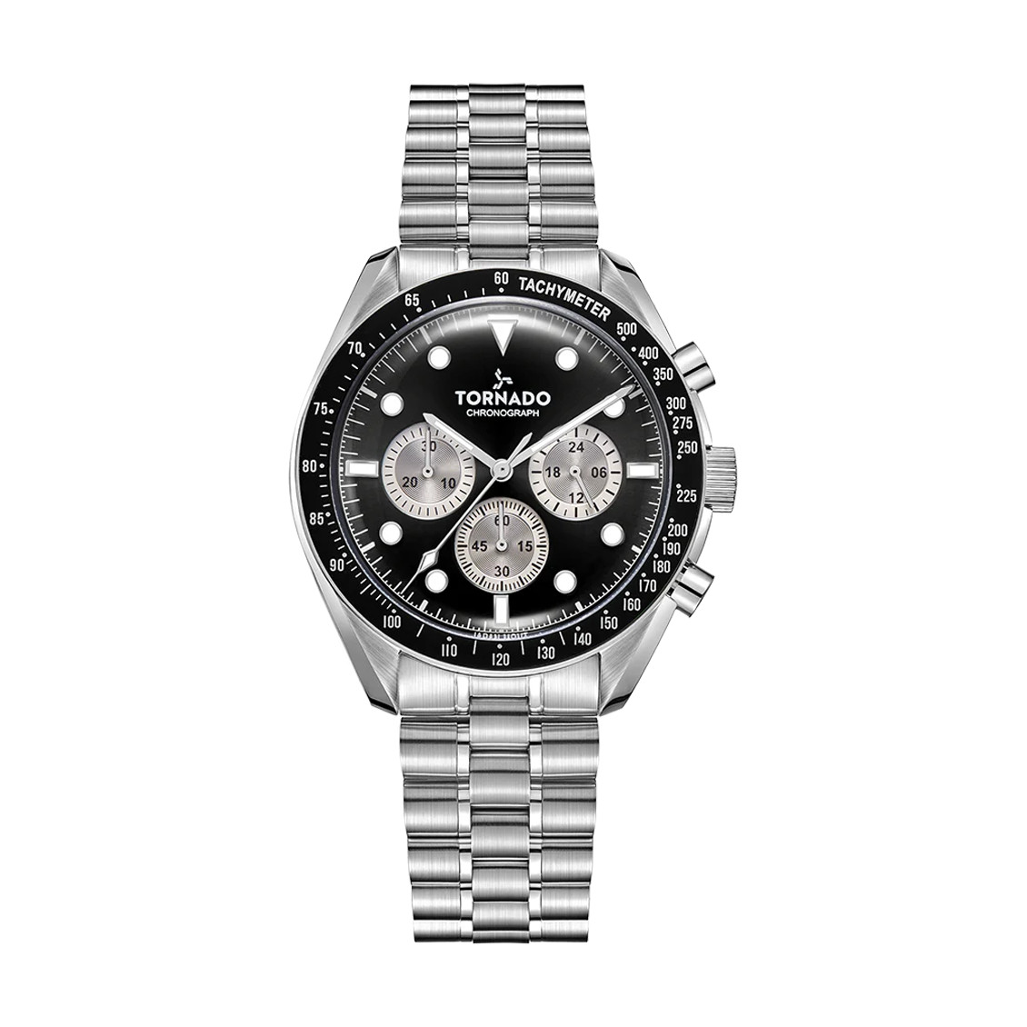 Tornado Cosmic Chrono Men’s Chronograph Watch | Black Dial, 42mm, 50 m (5 ATM)