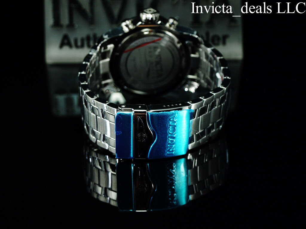 Invicta Men’s 48mm Pro Diver SCUBA Chronograph BLUE DIAL Silver Tone 200M Watch