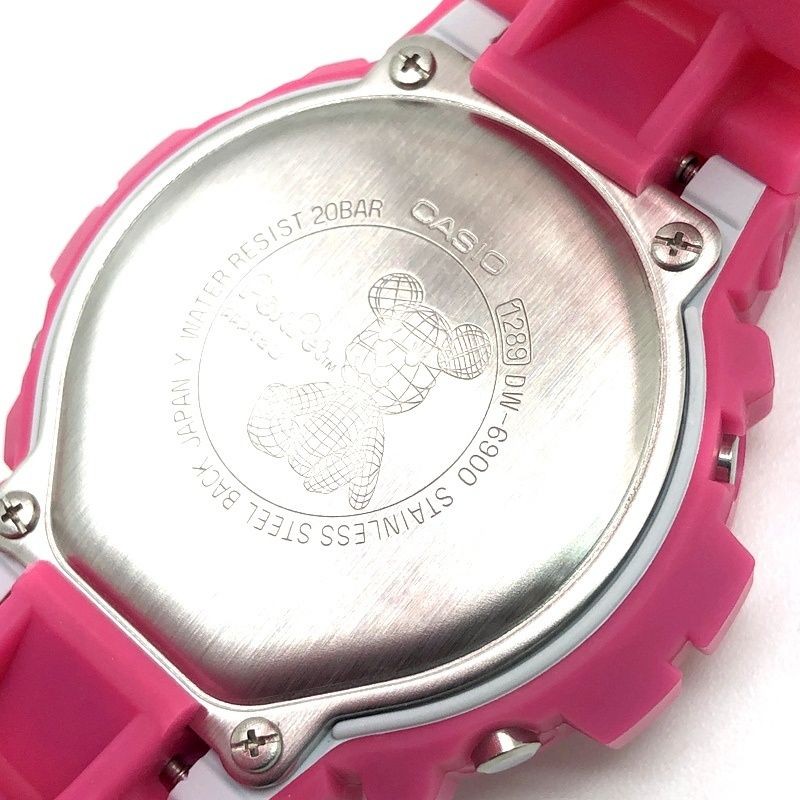 G SHOCK DW 6900BMO 9 Post Pet Collaboration Model Momo EL Pink x White Released