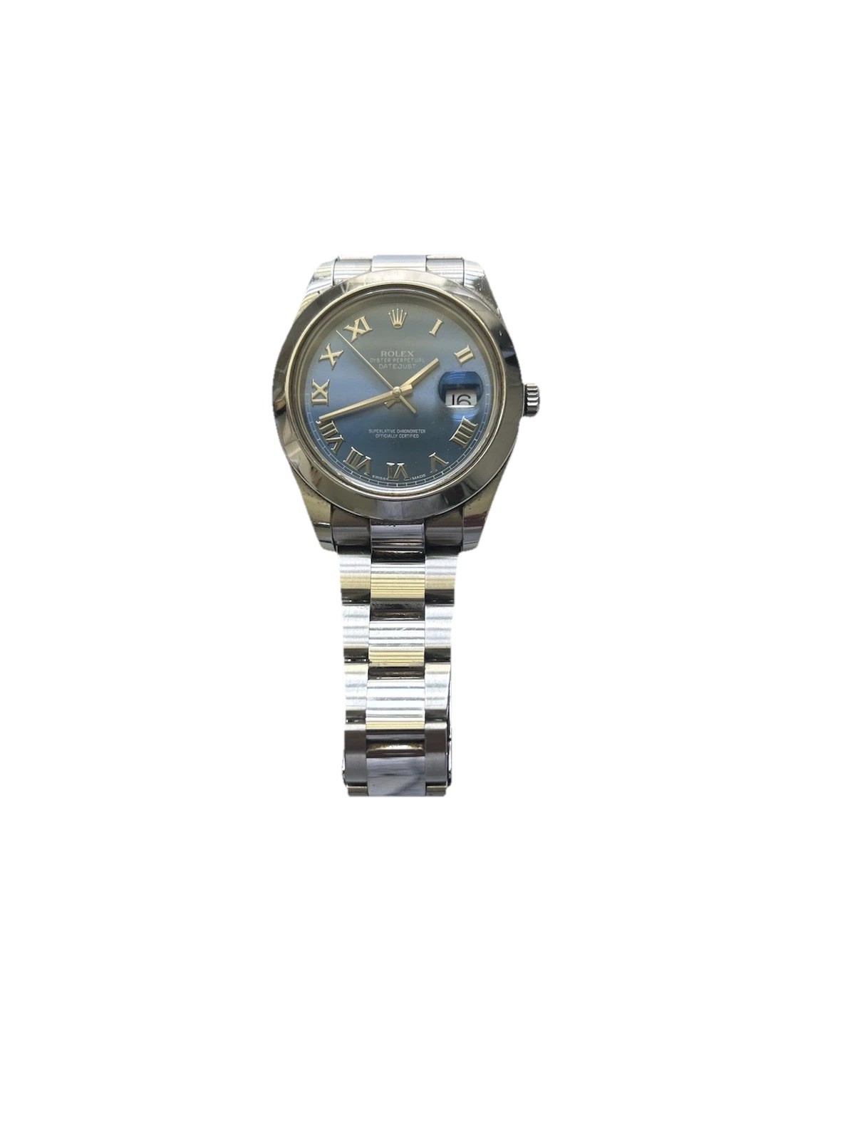 Rolex 116300 Blue Roman Dial Automatic Stainless Steel Men’s Wristwatch