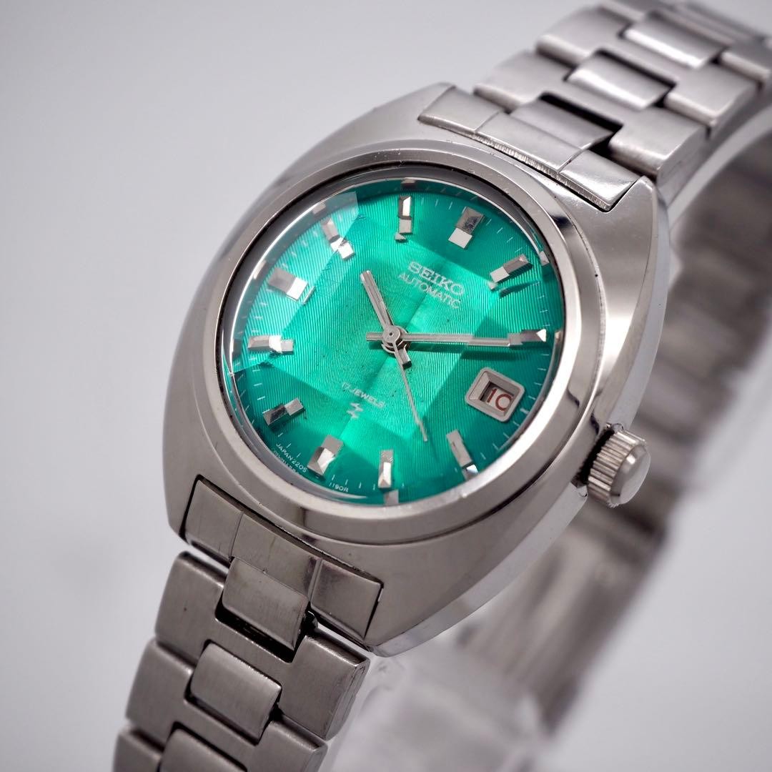 Seiko Womens Watch Emerald Green Automatic 2205-0610 wrist 17cm/6.7in