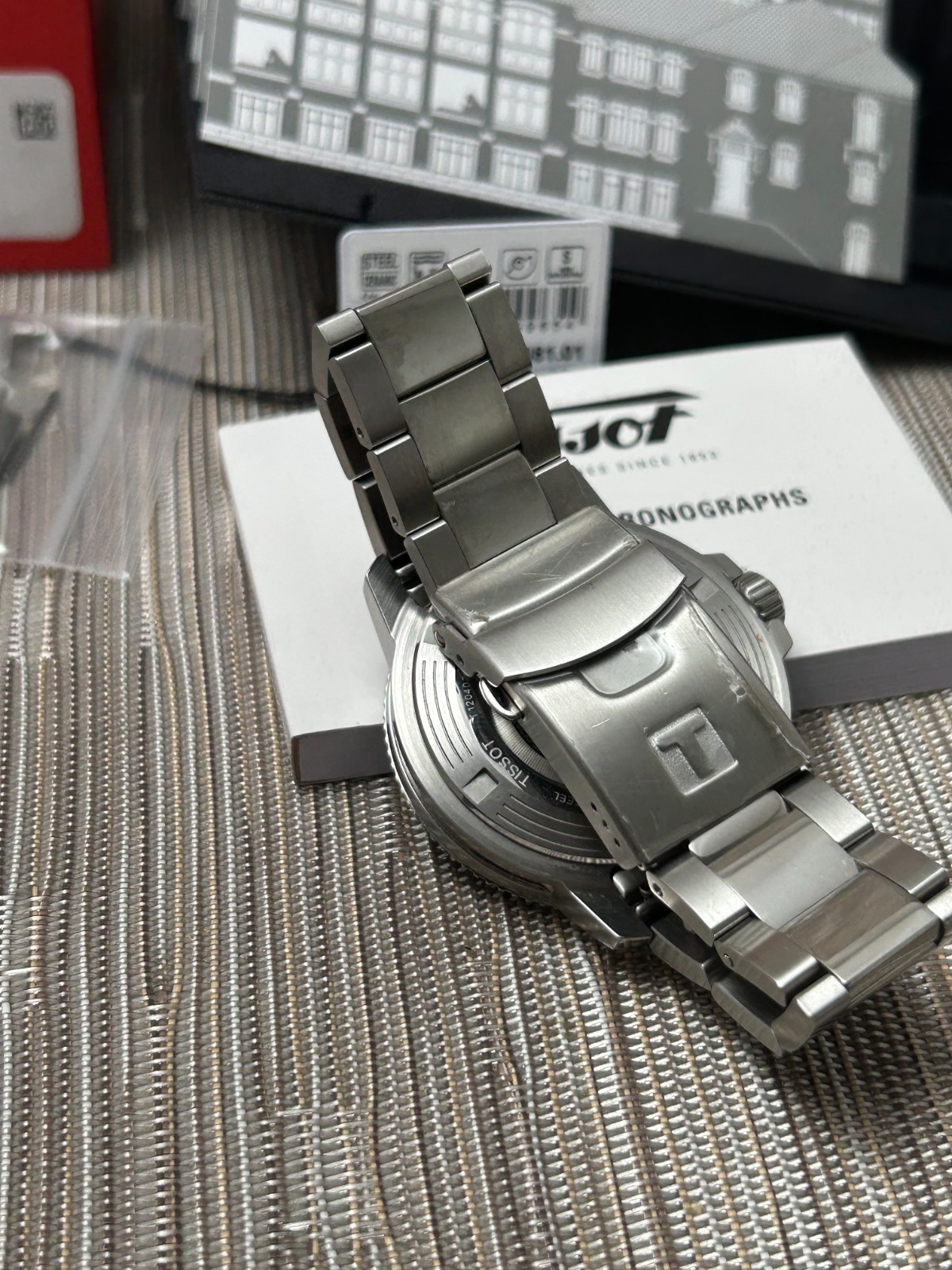 Tissot Seastar Powermatic 80 Grey Dial Watch T120.407.11.081.01 Swiss 1000 FT
