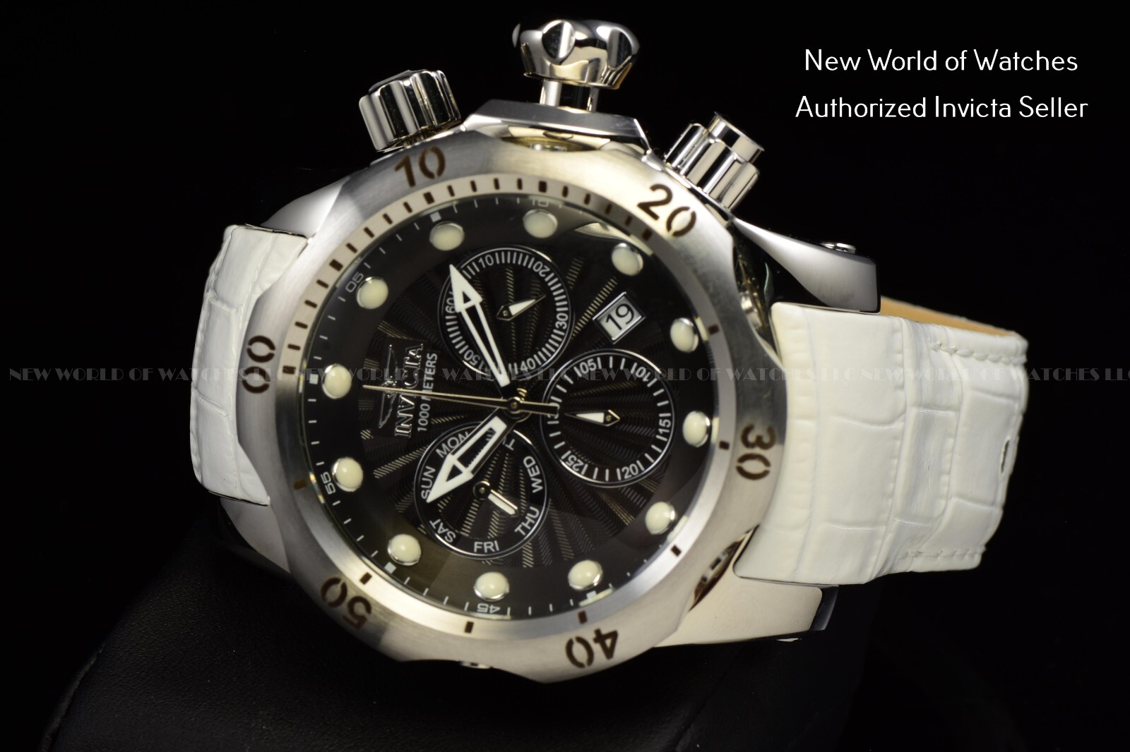 Invicta Men’s Venom Lim Ed Black Dial Chronograph Unique RARE Swiss Watch