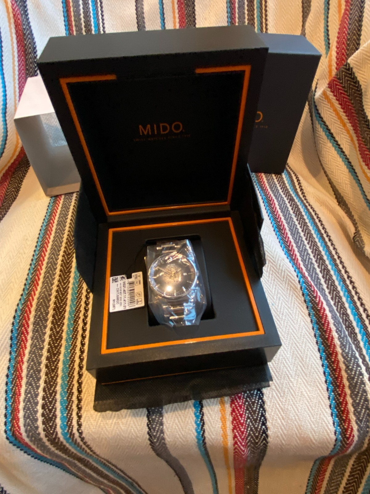 Mido Commander Blue Gradient M021.407.11.411.01