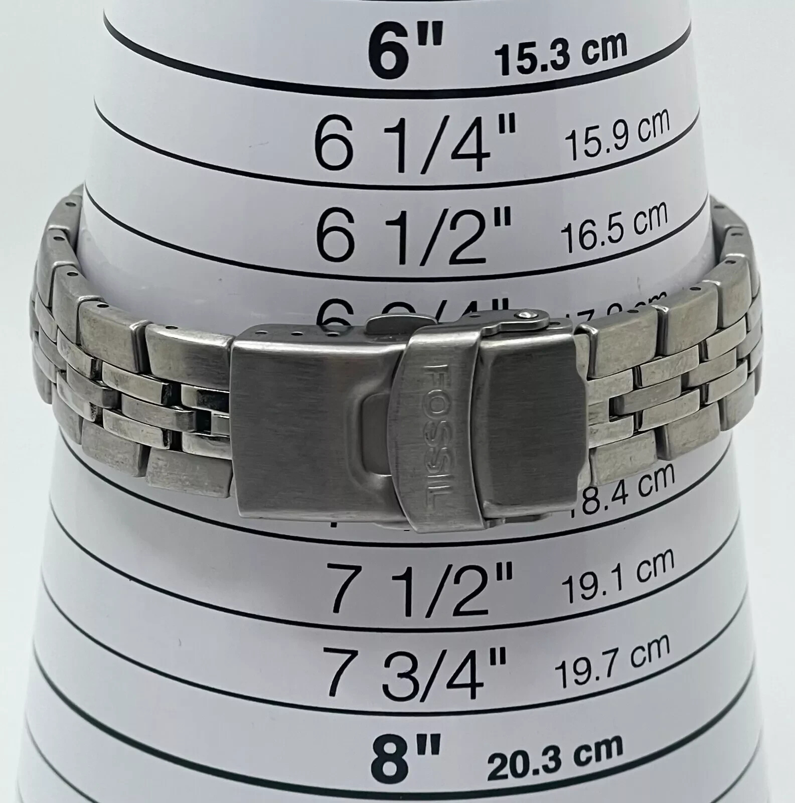 Fossil Blue Watch AM-3298 Womens 29mm Case Bracelet Band Quartz Three Hands