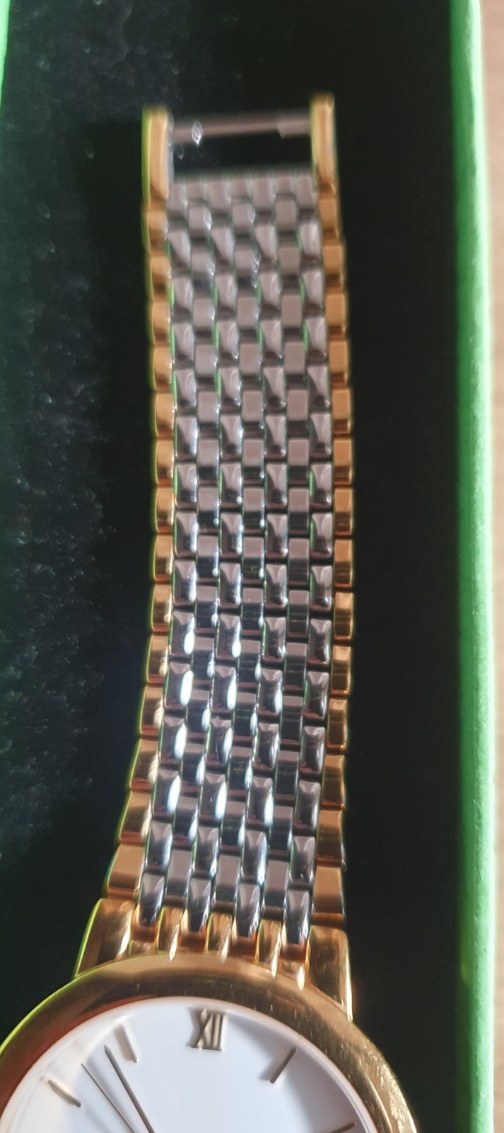 Marks and Spencer Ladies Wristwatch Gold & Silver Tone Bracelet Length 6 inches.