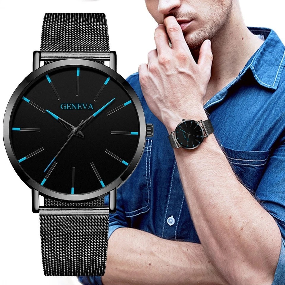 Waterproof Men’s Watch Stainless Steel Quartz Luminous Classic Watches Business