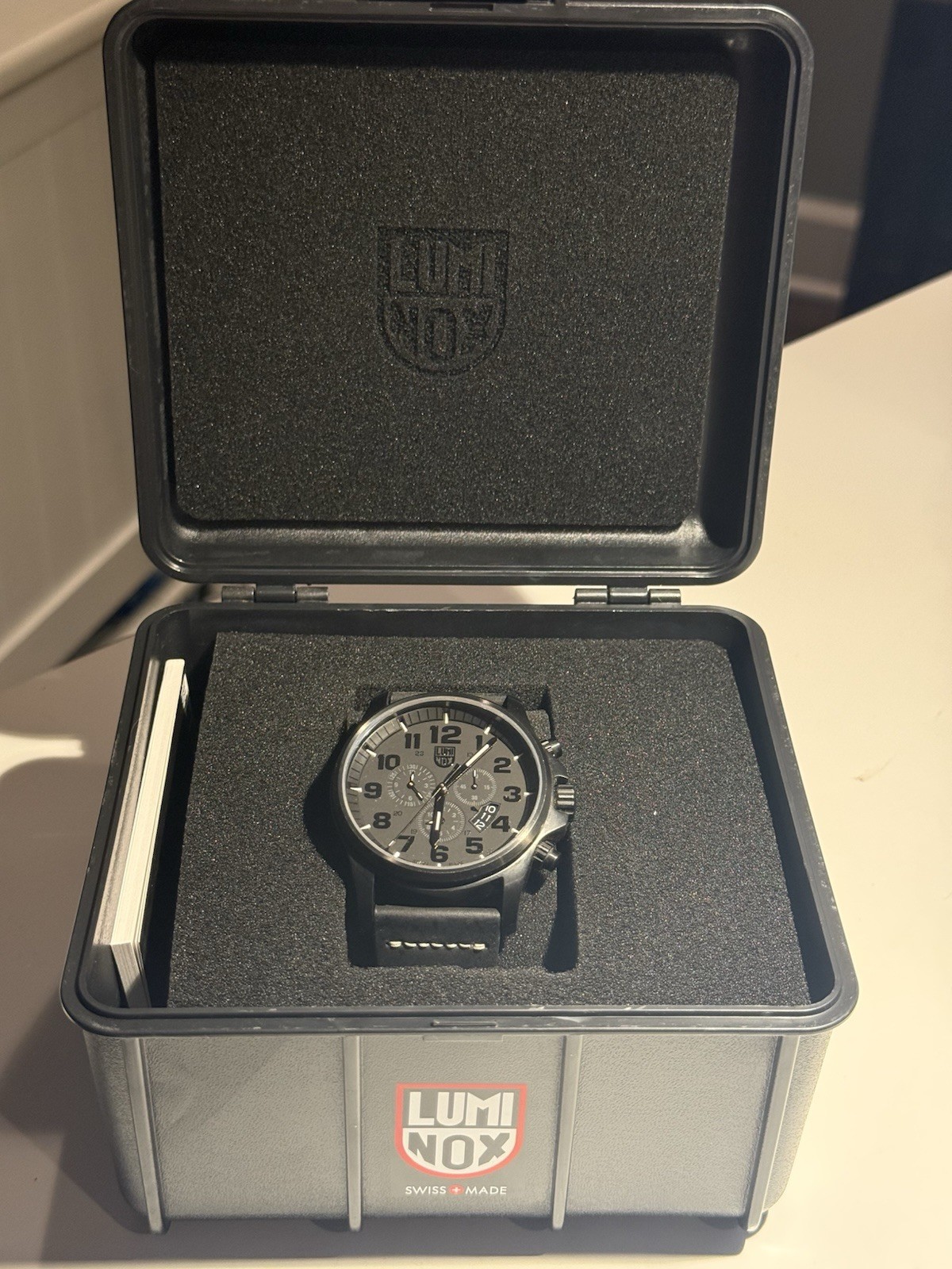 Luminox XL.1881.BO Atacama Chrono 42mm Steel Quartz 1840 series Leather band