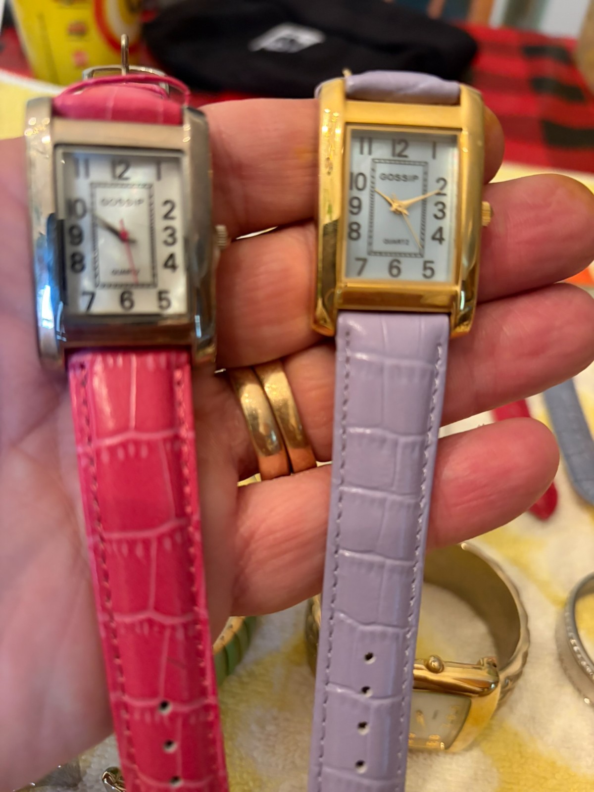 Lot of 45 Gossip Quartz Wristwatches AS-IS and 20+ Watch Bands