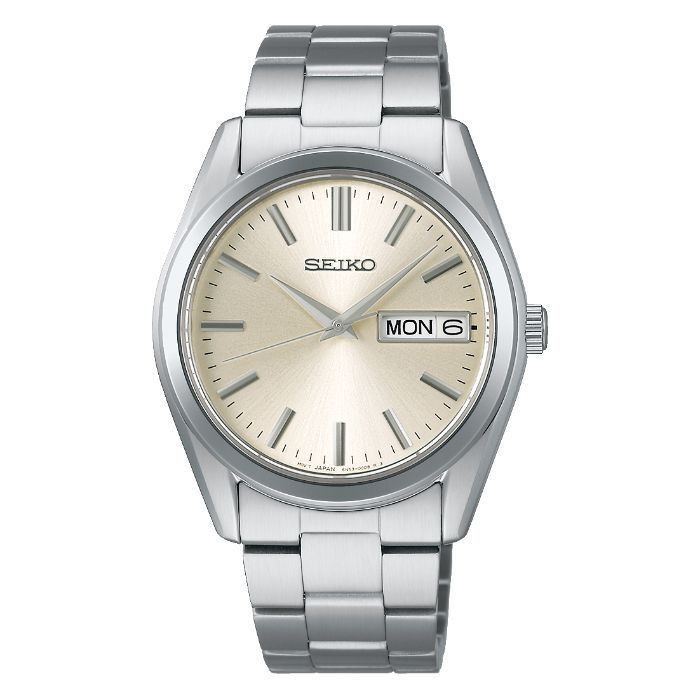 SEIKO selection SBTH007 men s wristwatch quartz champagne gold dial 10 ATM water
