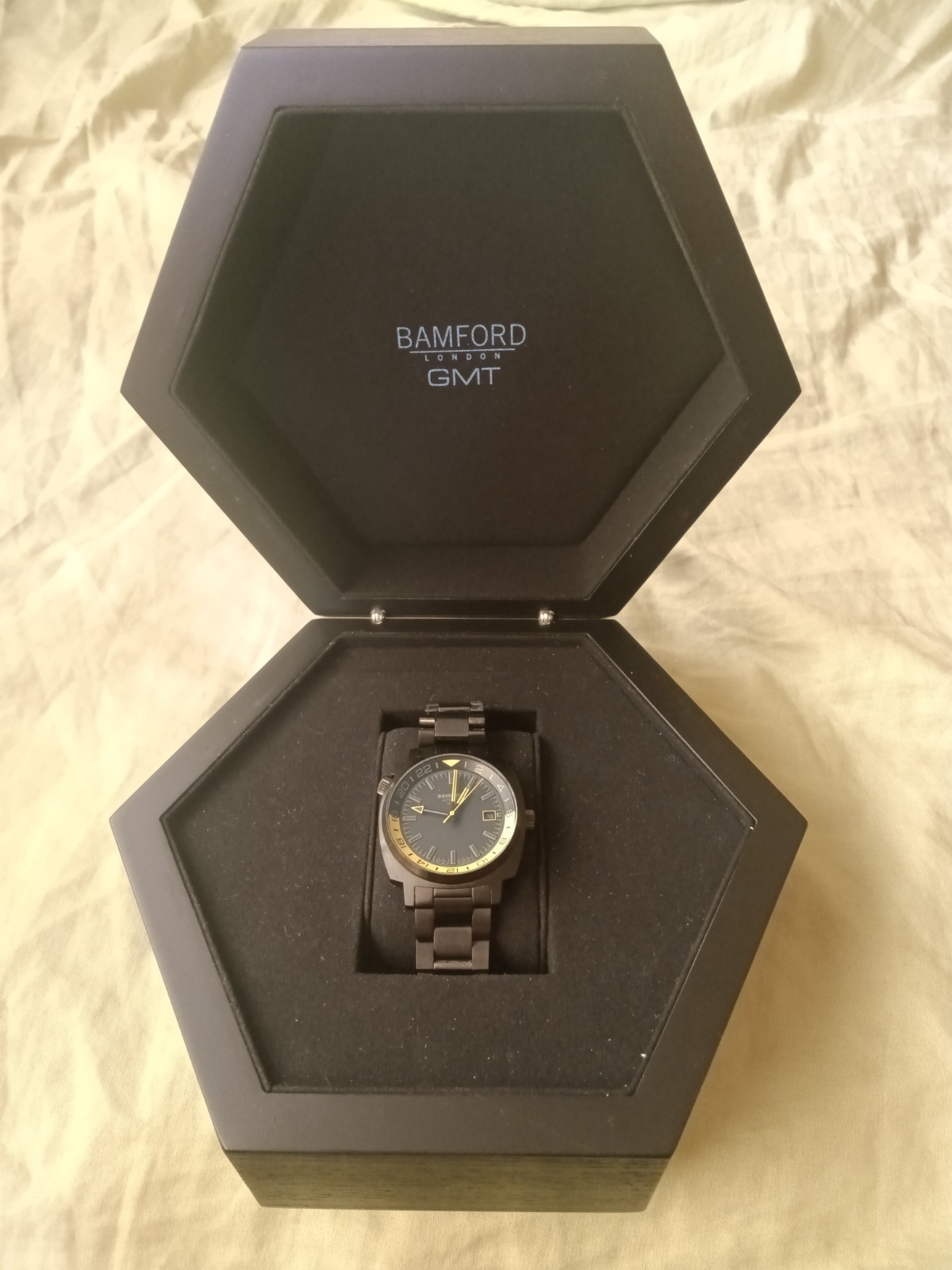 Bamford GMT black yellow limited edition automatic excellent condition London