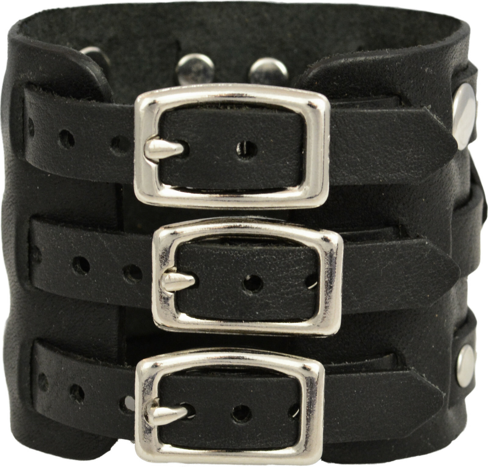 CuffWatches – Women’s Leather Biker Watch With Studs