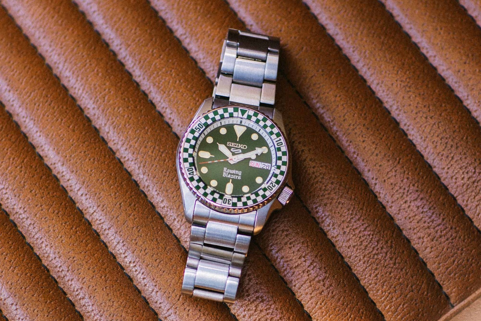 PRESALE Seiko 5 Sports x Rowing Blazers SRPM21 Limited Edition Racing Green