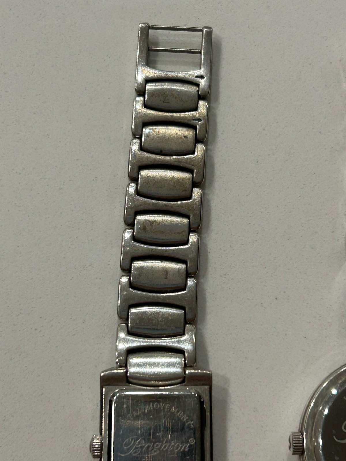Lot Of 2 Silver Tone Turin & La Palma Brighton Watches – As Is Not Tested